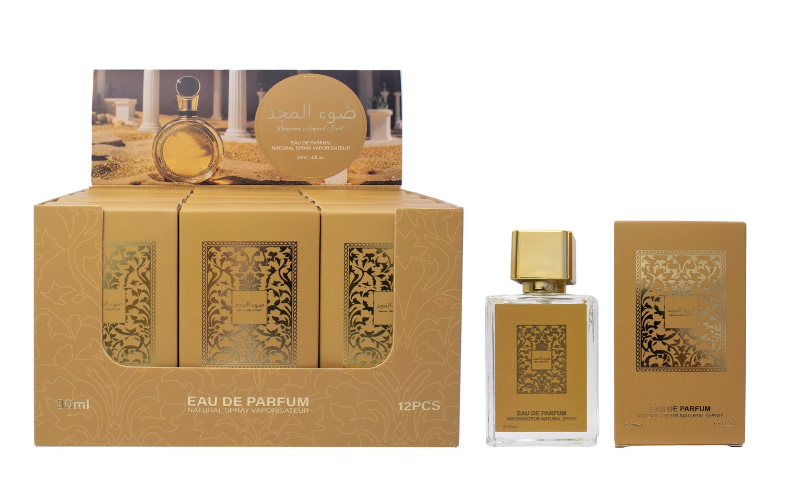 S-X3012 30ml Golden Perfume Gift Set for Retail